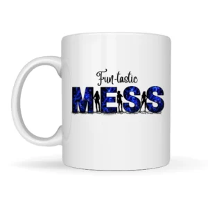 Fun-tastic Mess – Prémium Virágos bögre